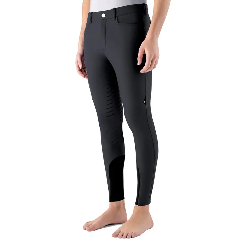 Equiline Crunof Mens Full Grip Breeches - Black