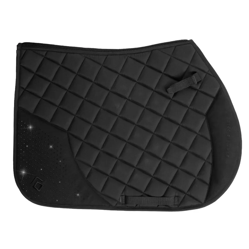 Aztec Diamond Crystal Jump Saddlecloth - Black-1