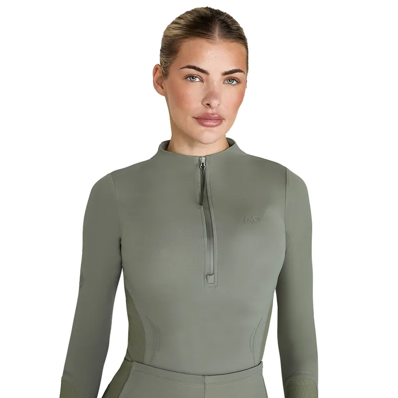 Aztec Diamond Define Ladies Long Sleeve Base Layer - Sage-1