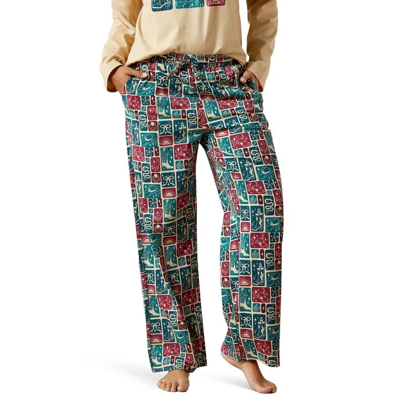 Ariat Dreams Womens Pyjama Set - Western Block-3