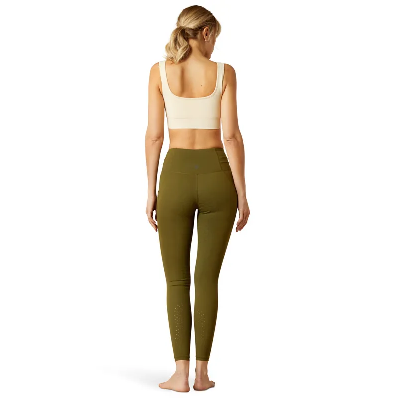 Ariat EOS 2.0 Full Grip Womens Riding Tights - Winter Moss-5