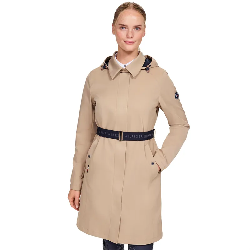 Tommy Hilfiger Edinburgh Tech Trench Ladies Waterproof Coat - Beige