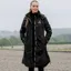 EQUIDRY Bronte Waterproof Womens Long Riding Coat - Black