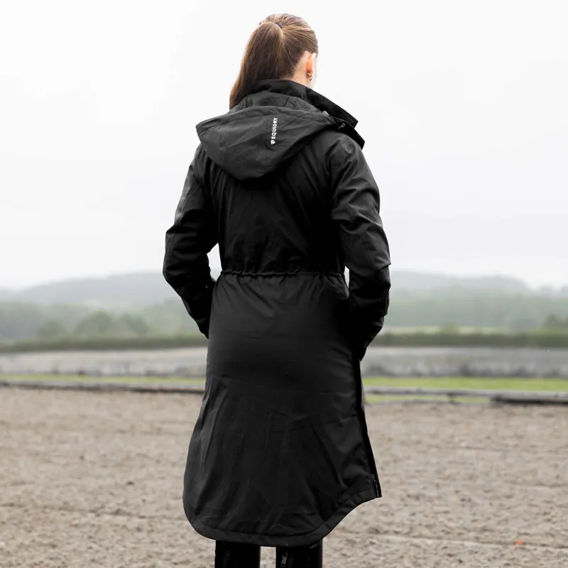 EQUIDRY Bronte Waterproof Womens Long Riding Coat - Black-1