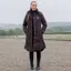 EQUIDRY Bronte Waterproof Womens Long Riding Coat - Brown