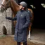 EQUIDRY Bronte Waterproof Womens Long Riding Coat - Blue