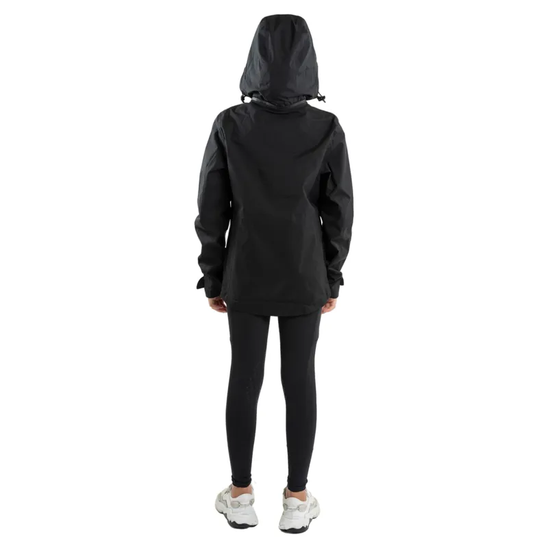 EQUIDRY Varsha Junior Girls Waterproof Jacket - Black-5