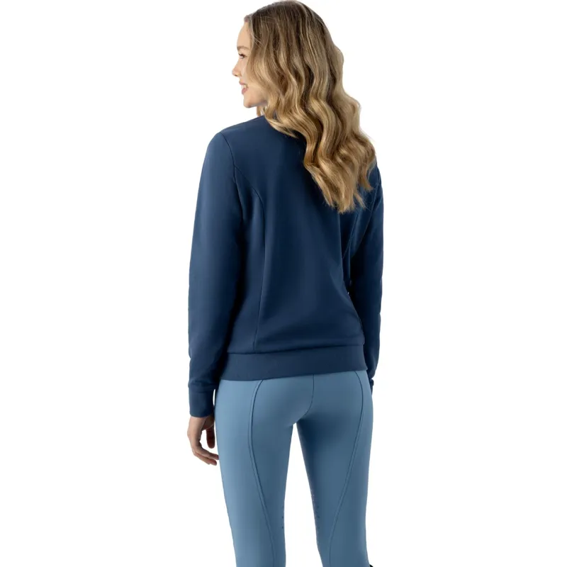 Equiline Enras Womens Full Zip Sweatshirt - Dark Denim-2