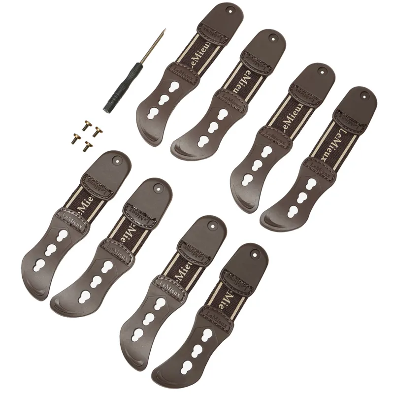 LeMieux Exo-Flex Fetlock Boots Spare Strap Set - Brown