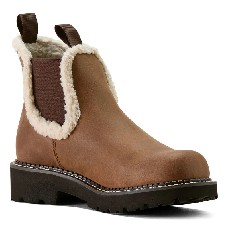 Ariat Fatbaby Chelsea Cosy Womens Boots - Distressed Brown/Cream-3