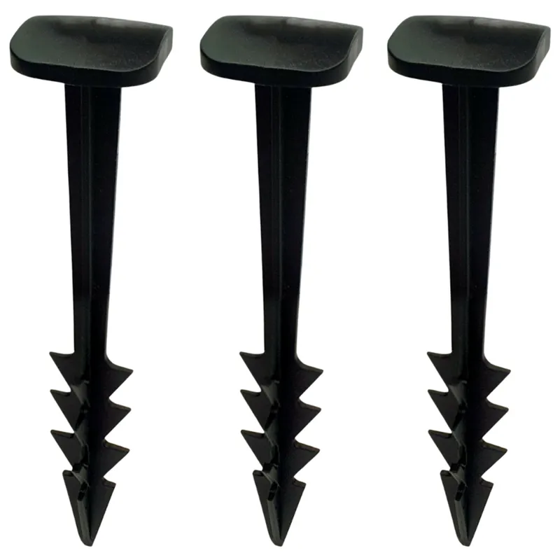 Arkmat Plastic Fixing Pegs for Field Mats - Black