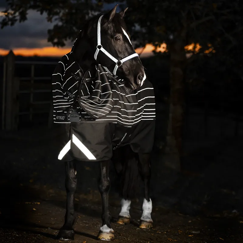 Amigo 1200D FieldSafe Reflectech Plus 100g Turnout Rug - Reflective-9