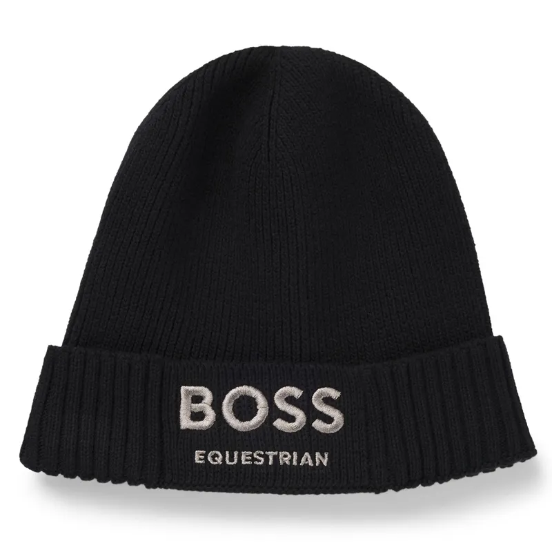 BOSS Equestrian Fisher Beanie Hat - Black