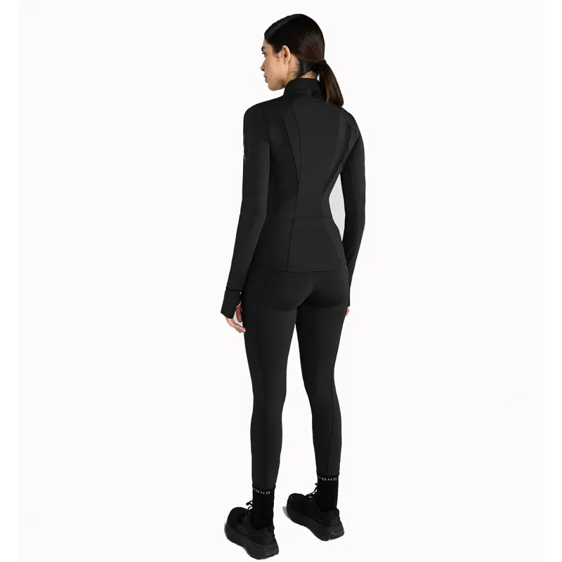 Aztec Diamond Fitted Ladies Jacket - Black-8