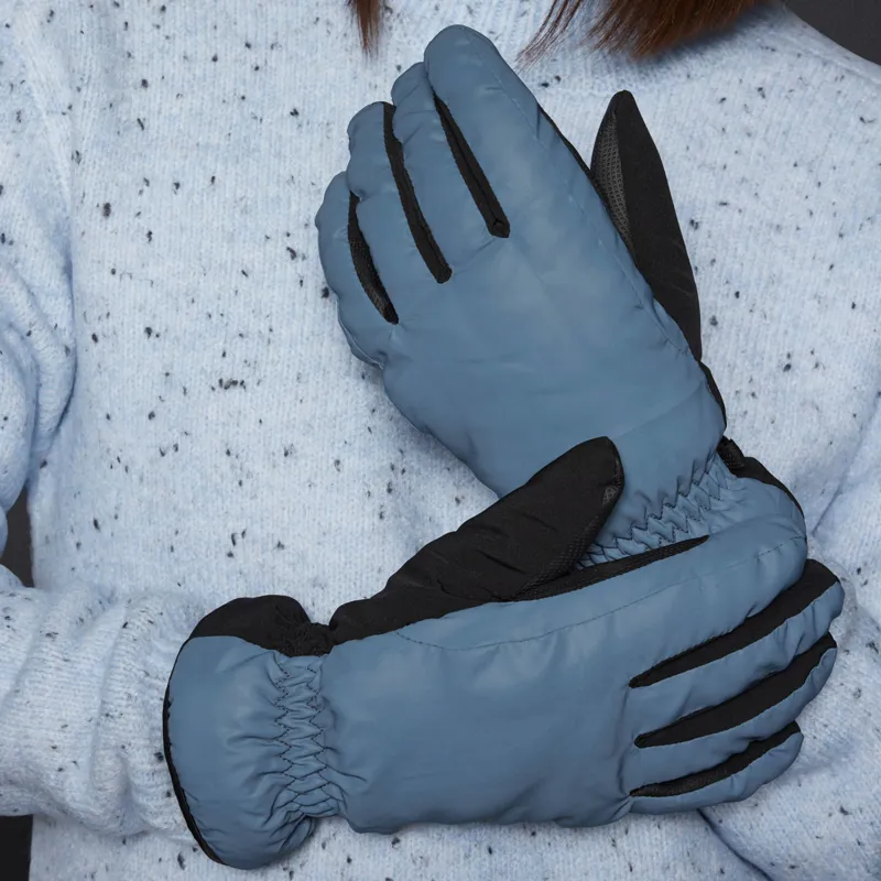 Mountain Horse Flash Reflective Adults Gloves - Navy-1