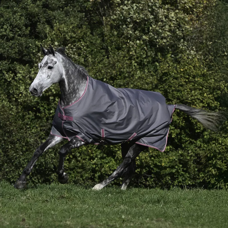 Bucas Freedom 300g Standard Neck Turnout Rug - Smoke Grey-1