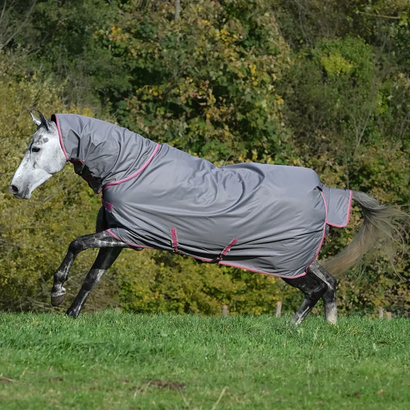 Bucas Freedom 150g Combo Neck Turnout Rug - Smoke Grey
