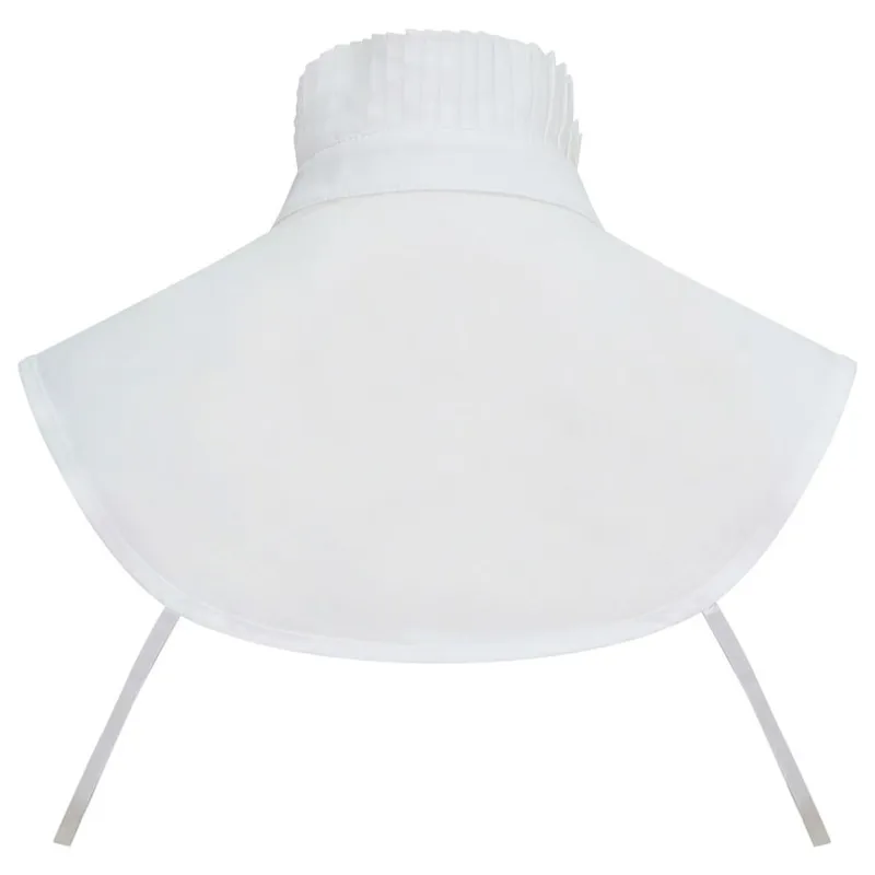 Equetech Lead Rein Frilly False Collar Bib - Ecru-1