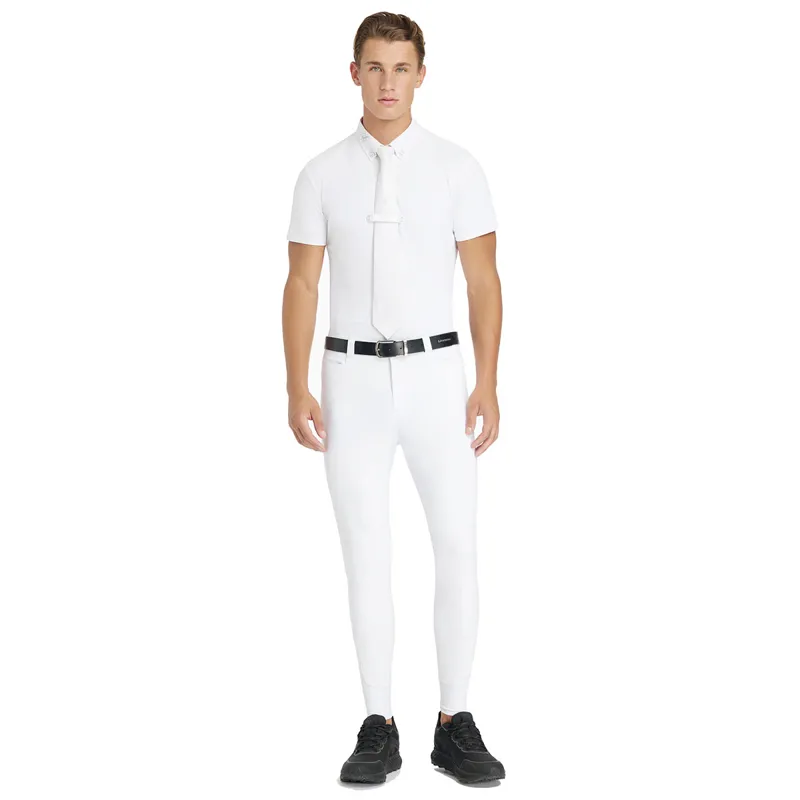 LeMieux Sports Full Grip Mens Competition Breeches - White-1