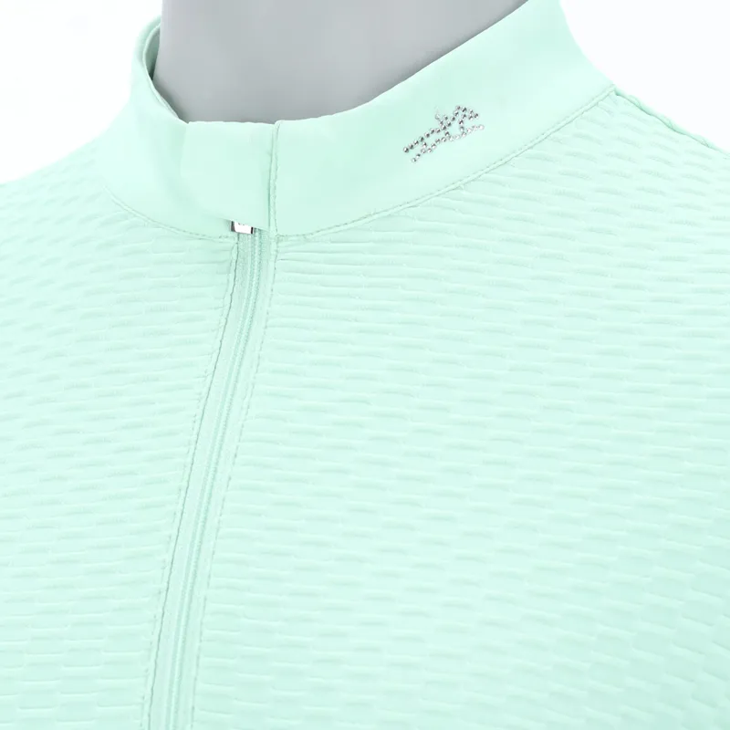 Schockemohle Gianna Style Ladies Training Shirt - Aqua Sea-6