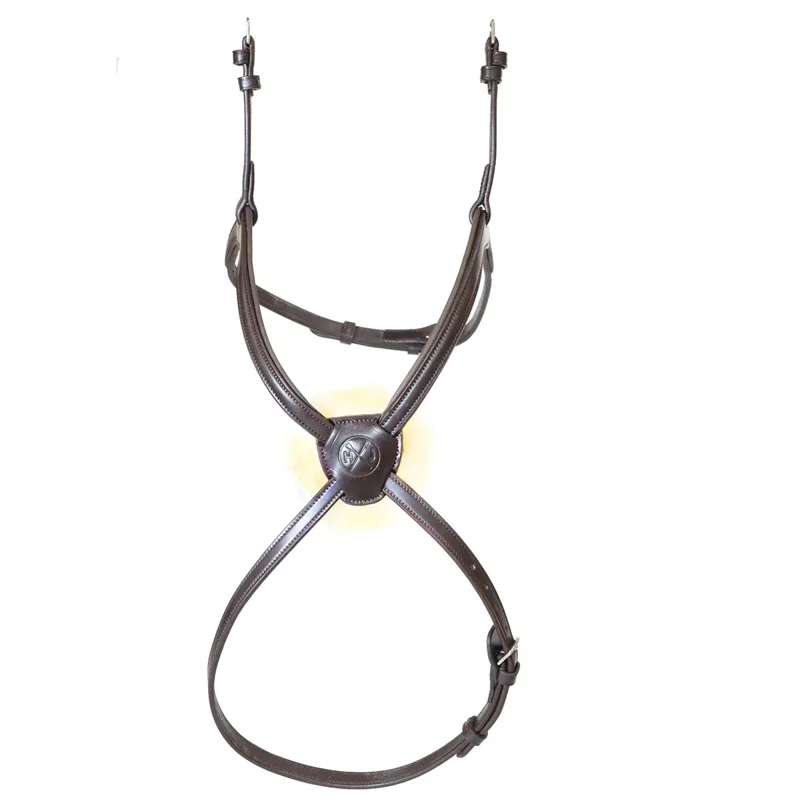 Henry James Sheepskin Grackle Noseband - Havana Brown