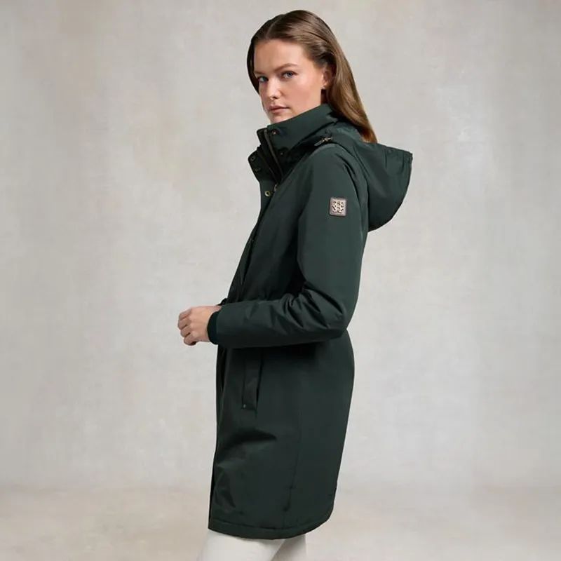 Holland Cooper Team Womens Waterproof Coat - Ivy Green-3
