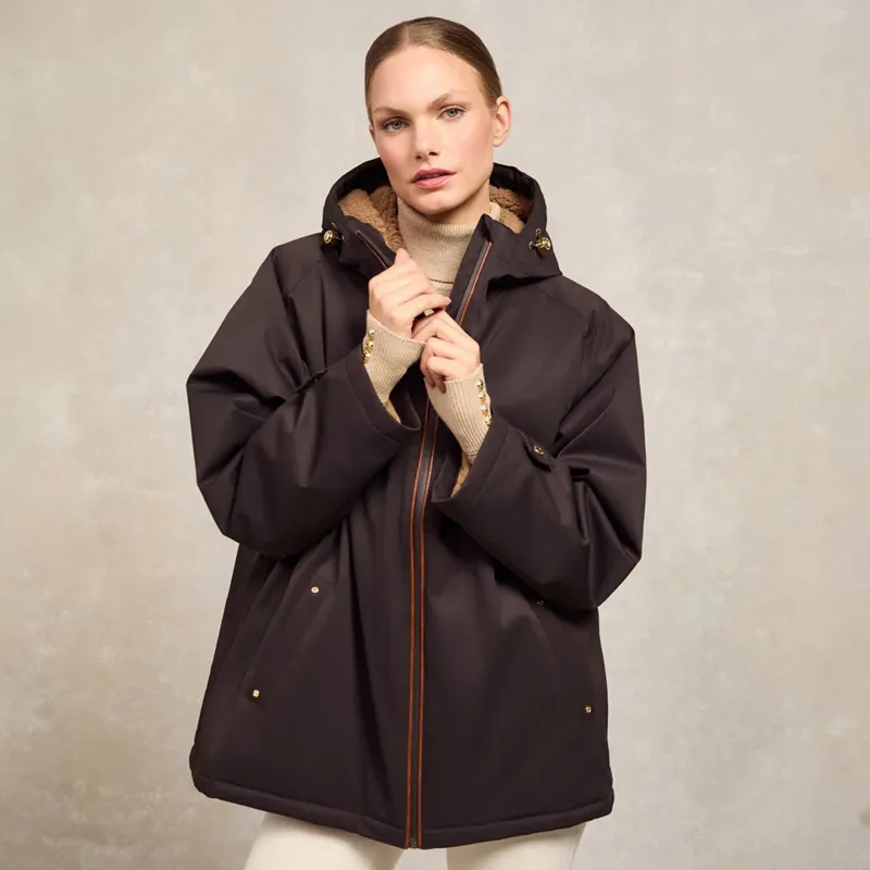 Holland Cooper One Size Waterproof Womens Jacket - Chocolate