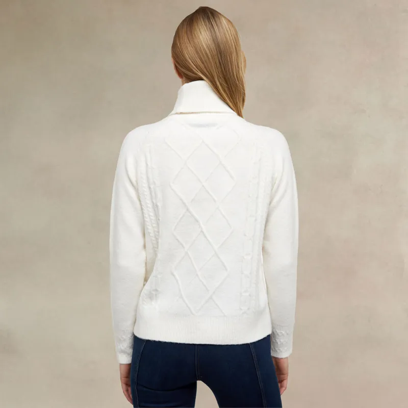 Holland Cooper Harlow Ladies Knit Jumper - Ecru-3