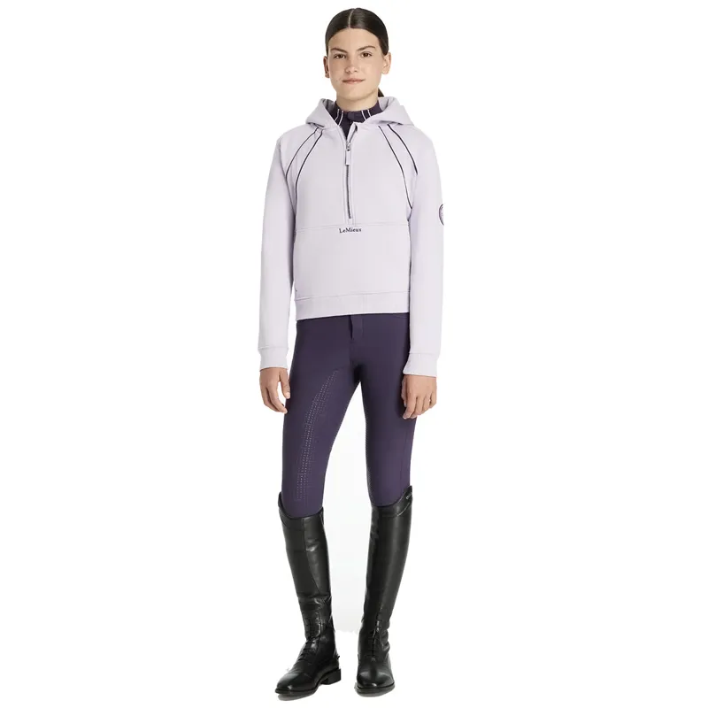 LeMieux Young Rider Hettie Half Zip Hoodie - Lilac-5