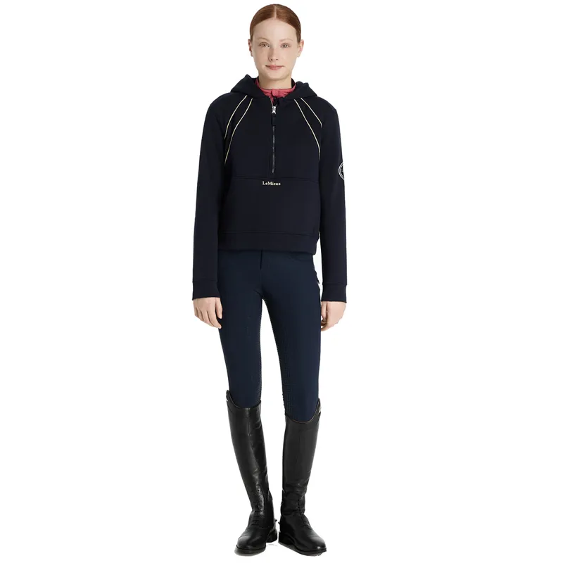 LeMieux Young Rider Hettie Half Zip Hoodie - Navy-1