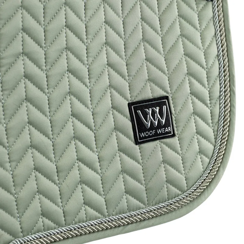 Woof Wear Herringbone Close Contact Saddlecloth - Sage-1