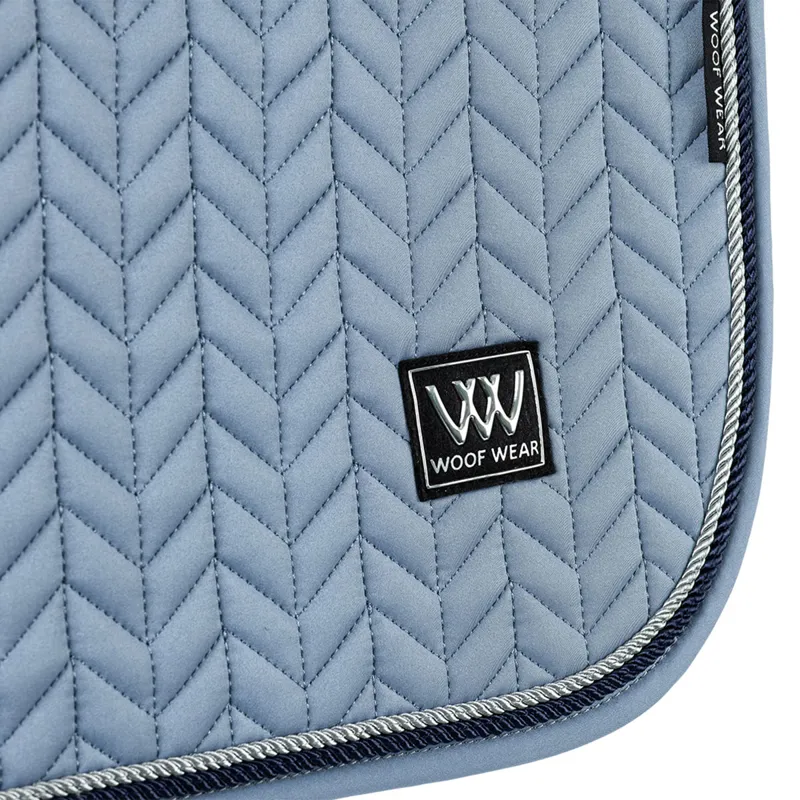 Woof Wear Herringbone Dressage Saddlecloth - Steel-1