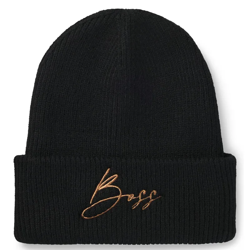 BOSS Equestrian High Cuff Beanie - Black 