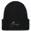 BOSS Equestrian High Cuff Beanie - Black 