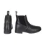 Hy Equestrian Fleece Lined Wax Leather Adults Jodhpur Boots - Black