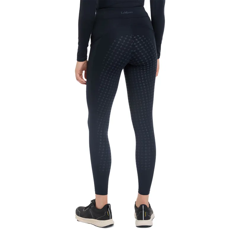 LeMieux Naomi Full Grip Pull On Riding Tights - Navy-3