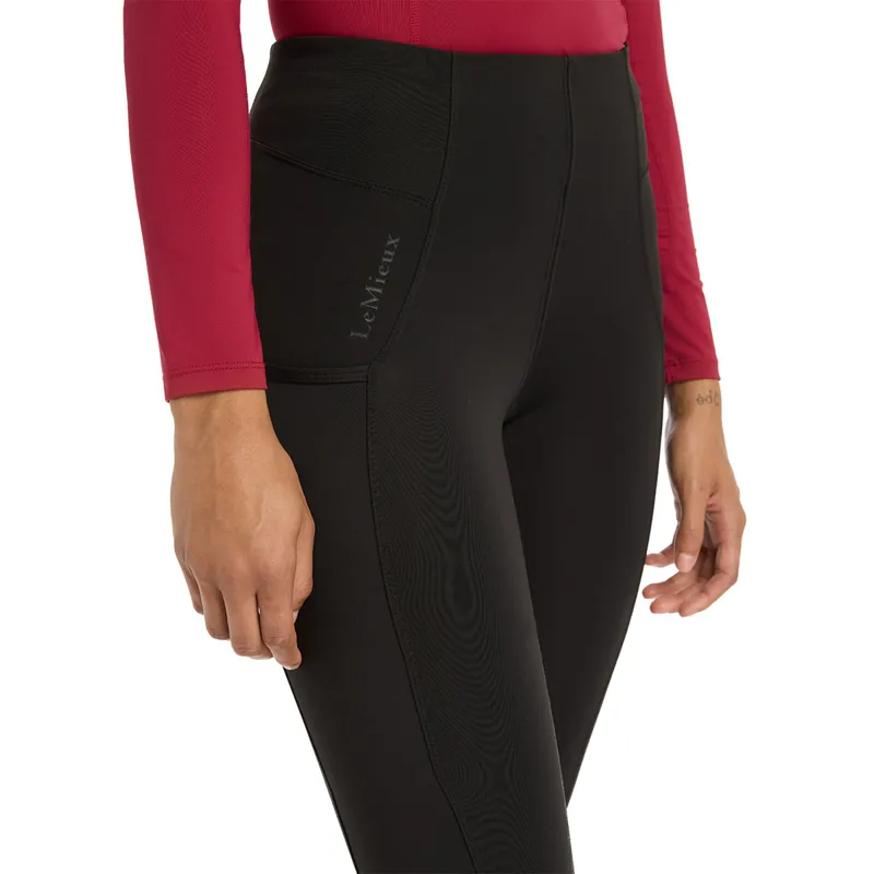 LeMieux Naomi Full Grip Pull On Riding Tights - Black-2