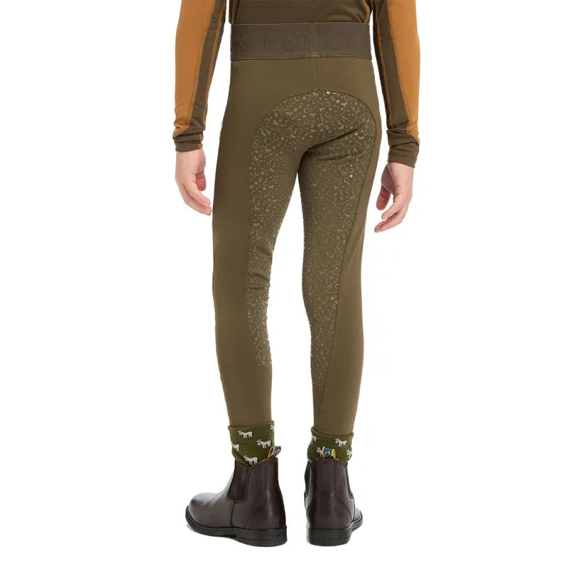 LeMieux Mini Junior Pull On Full Grip Riding Tights - Alpine-3