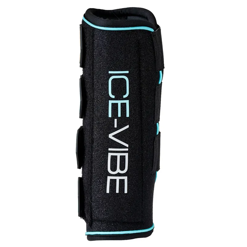 Horseware Ice-Vibe Leg Wraps - Black/Aqua-7