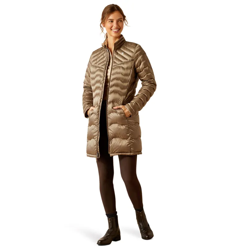 Ariat Ideal Down Ladies Long Jacket - Brindle