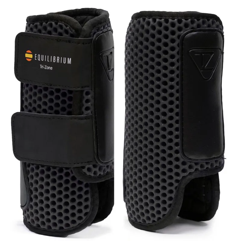 Equilibrium Tri-Zone Impact Sport Front Boots - Black