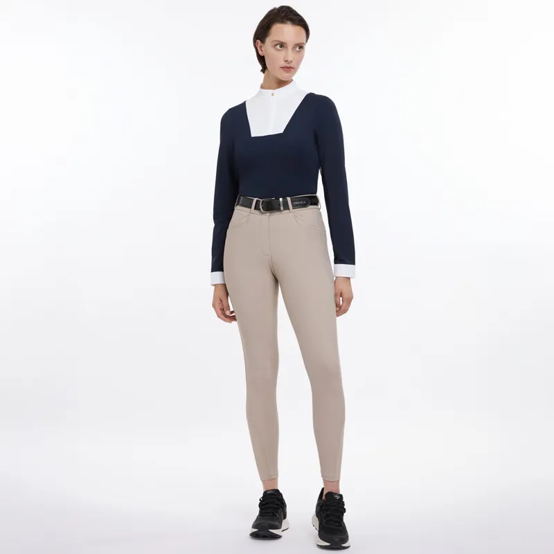 LeMieux Isabelle Full Grip Womens Breeches - Almond-4