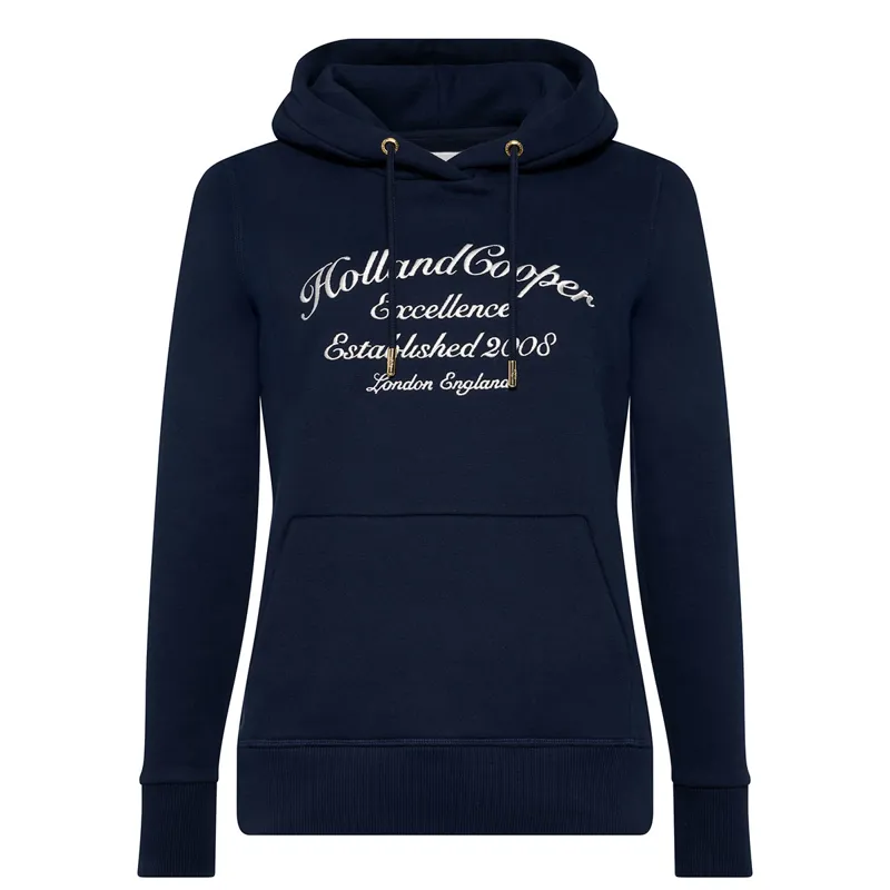 Holland Cooper Ivy League Womens Hoodie - Ink Navy-9