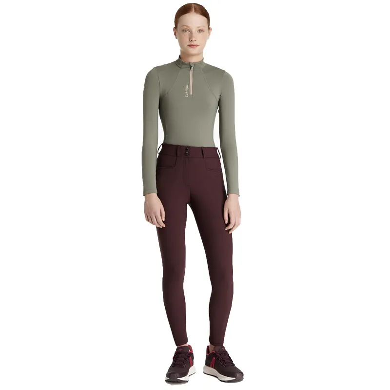 LeMieux Young Rider Izzy Full Grip Junior Breeches - Damson-4
