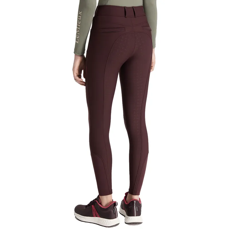 LeMieux Young Rider Izzy Full Grip Junior Breeches - Damson-2