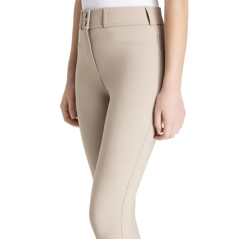 LeMieux Young Rider Izzy Knee Grip Junior Breeches - Almond-3