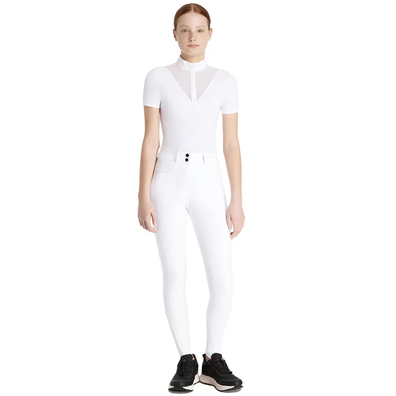 LeMieux Young Rider Izzy Knee Grip Junior Competition Breeches - White-3