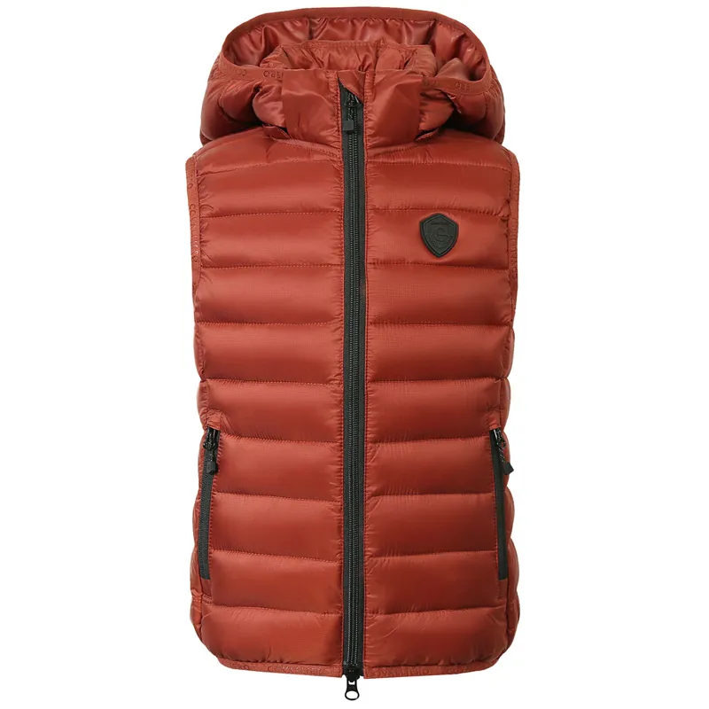 Covalliero Junior Quilted Gilet - Rust