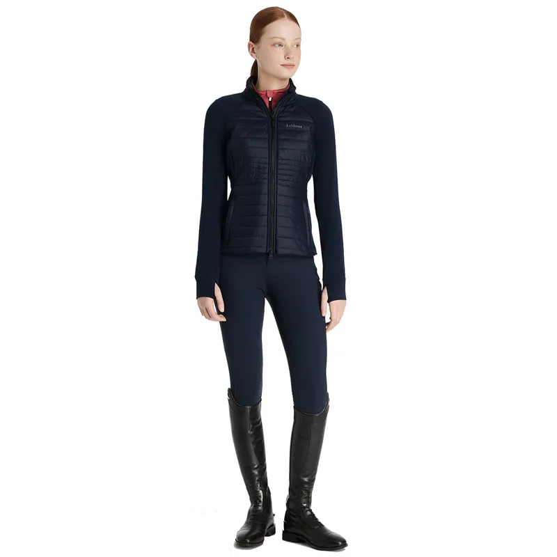 LeMieux Young Rider Josephine Junior Hybrid Quilted Jacket - Navy-4