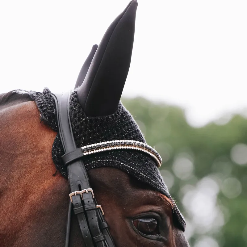 Kentucky Wellington Sparkling Soundless Fly Veil - Black-2